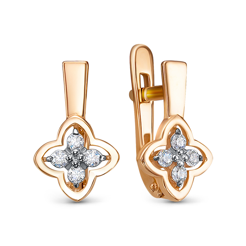 Серьги арт.1204591 1,66г