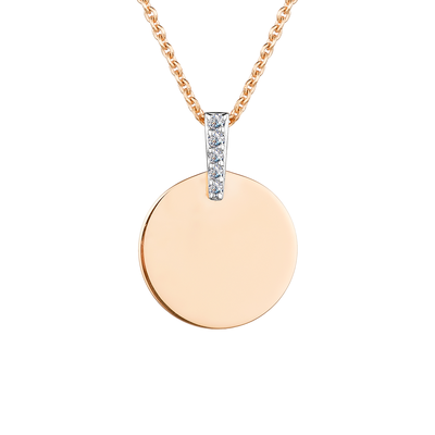 Колье 585 63966-100 арт.63966-100 2 Бриллиант Круг 17 0,014 120-200 2/3А, 3 Бриллиант Круг 17 0,017 