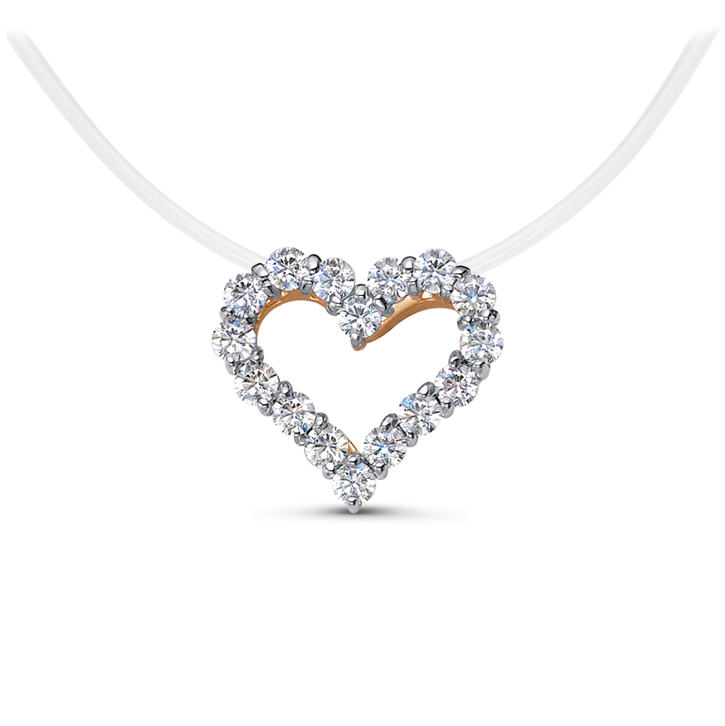 Колье 585 0701594 арт.0701594 16 Фианит Кр 1,75  0,135;