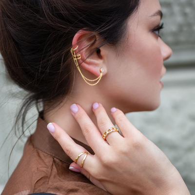 Серьга-каффа арт.0201526-10249