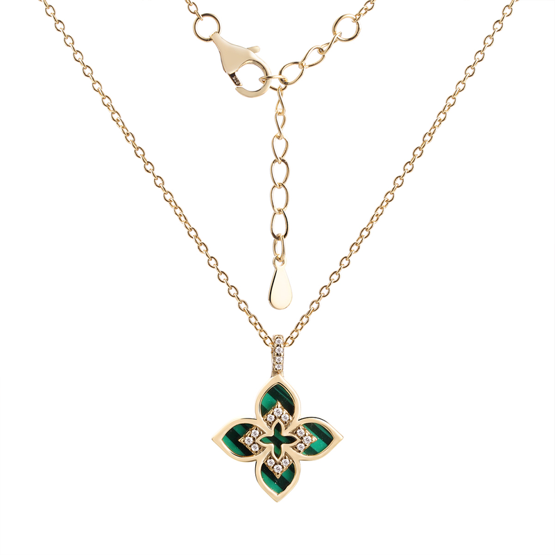 Подвеска на цепи арт.CZ-N04305-X-L-Mal-X-W 45р. 3,14г