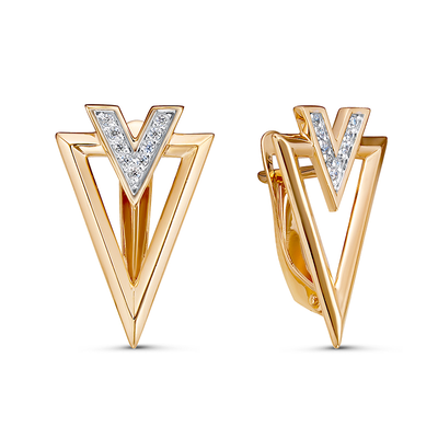 Серьги арт.1202749 2,41г