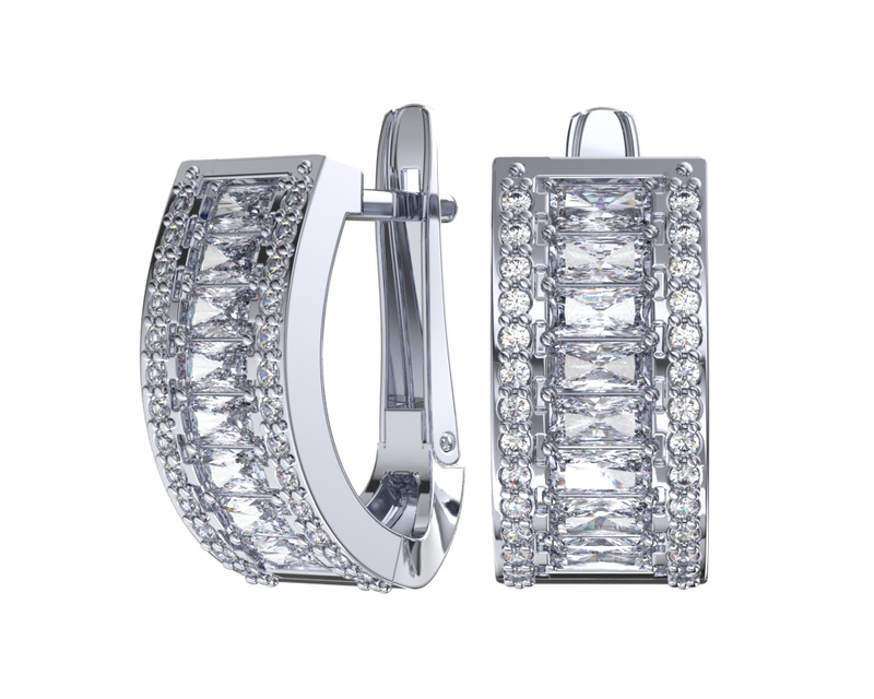 Серьги арт.2101692-00775 7,07г