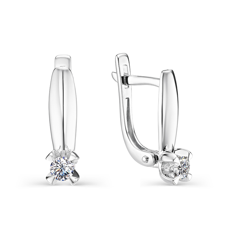 Серьги 585 22645-200 арт.22645-200 2 Бриллиант Круг 57 0,262 7-10 4/6А