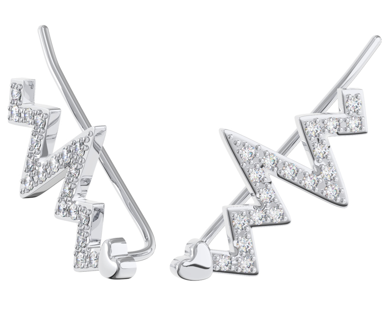 Серьги-каффы арт.0201714-00775 1,65г