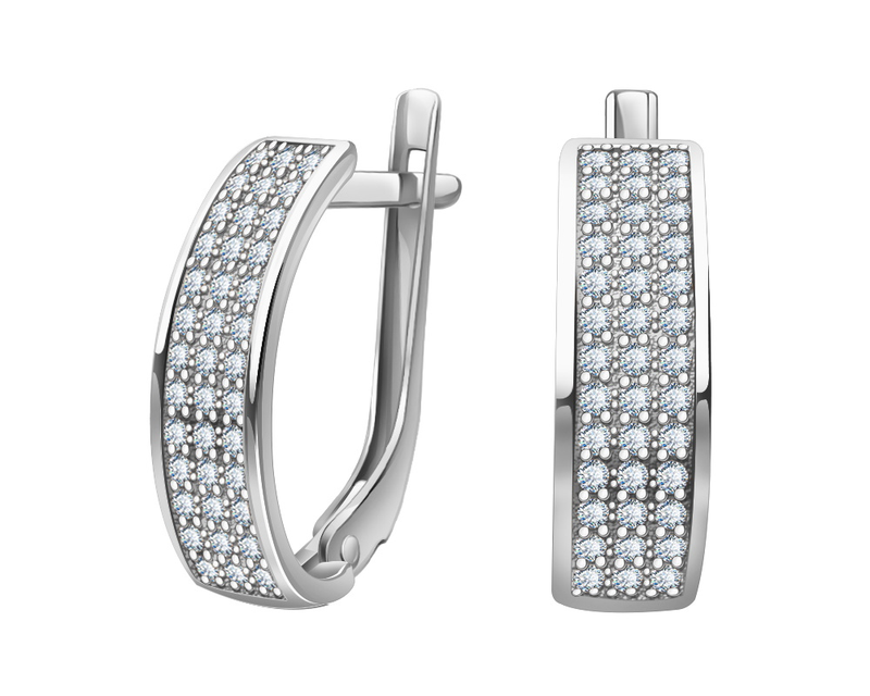 Серьги арт.2100577-00775 2,96г