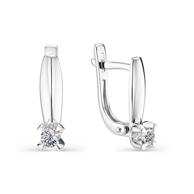 Серьги 585 22645-200 арт.22645-200 2 Бриллиант Круг 57 0,262 7-10 4/6А