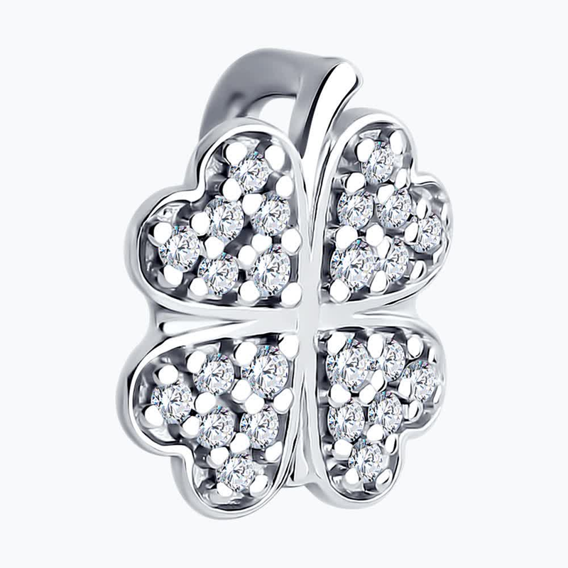 Подвеска 925 94031259 арт.94031259 20 Фианит бесцветный Круг 1 ; 4 Фианит бесцветный Круг 1,25