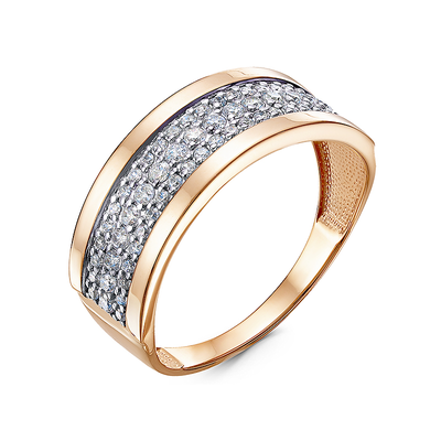 Кольцо 585 1101260 арт.1101260 Фианит Кр 1,50;Фианит Кр 1,00;