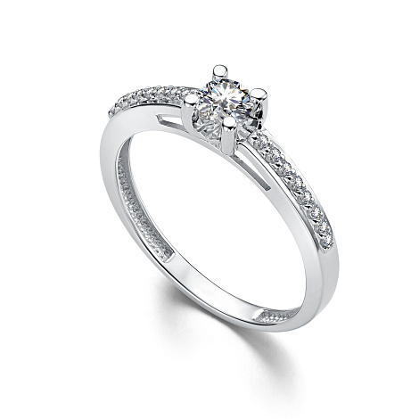 Кольцо 585 14231-200 арт.14231-200 1 Бриллиант Круг 57 0,199 5-6 4/5А, 16 Бриллиант Круг 57 0,067 20