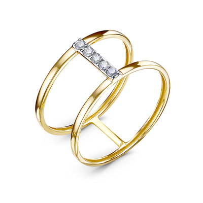 Кольцо 585 л1102674 арт.л1102674 Фианит Кр 1,75;