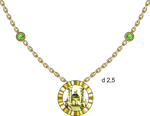 Колье арт.л0705396 3,61г