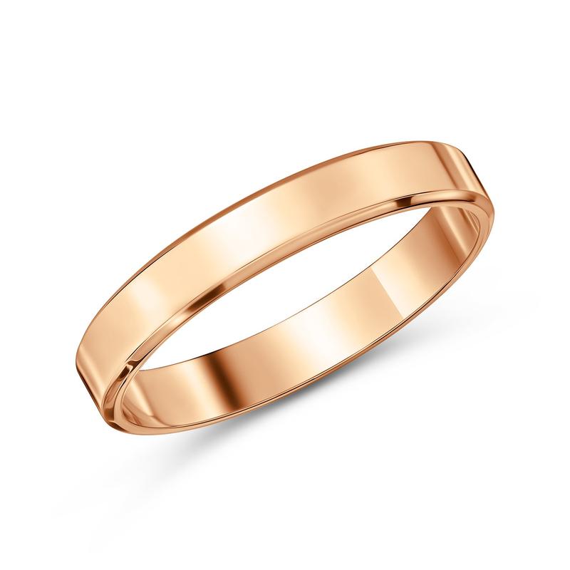 КО 13-00 Кольцо обручальное гл.плоское трапеция 19,50000 1,98г