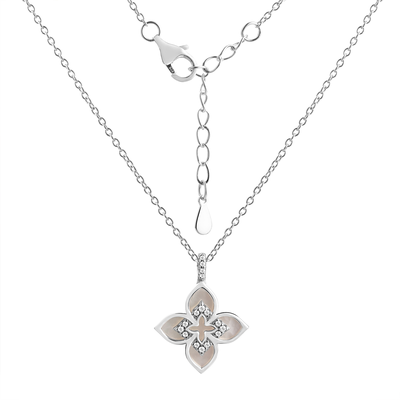 Подвеска на цепи арт.CZ-N04305-X-W-PN-X-W 45р. 3,1г