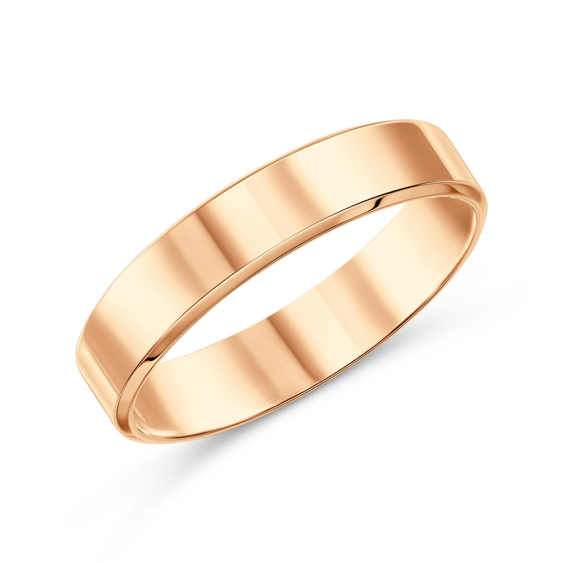 КО 14-00 Кольцо обручальное гл.плоское трапеция 15,00000 2,11г