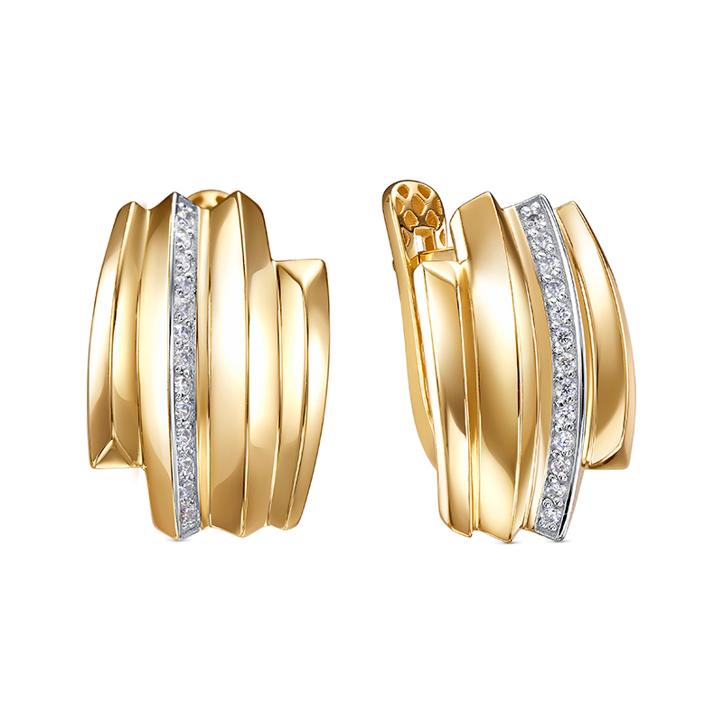 Серьги арт.дф1202036рл 3,3г