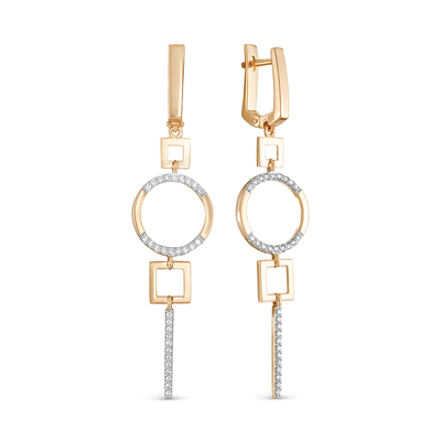 Серьги арт.694-2100 6,33г