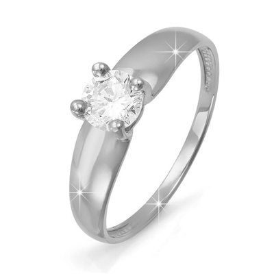 Кольцо 585 б112948 арт.б112948 1 Фианит Кр 5,00 0,158; 17,5 р.