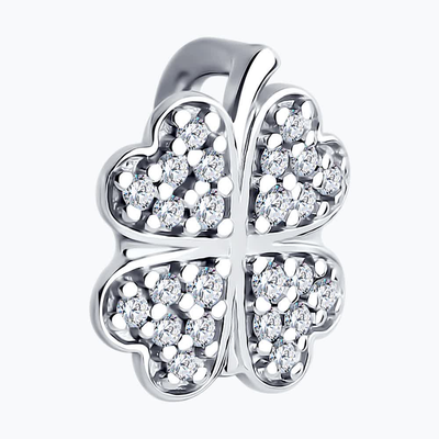 Подвеска 925 94031259 арт.94031259 20 Фианит бесцветный Круг 1 ; 4 Фианит бесцветный Круг 1,25